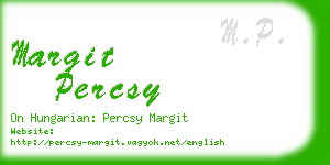 margit percsy business card